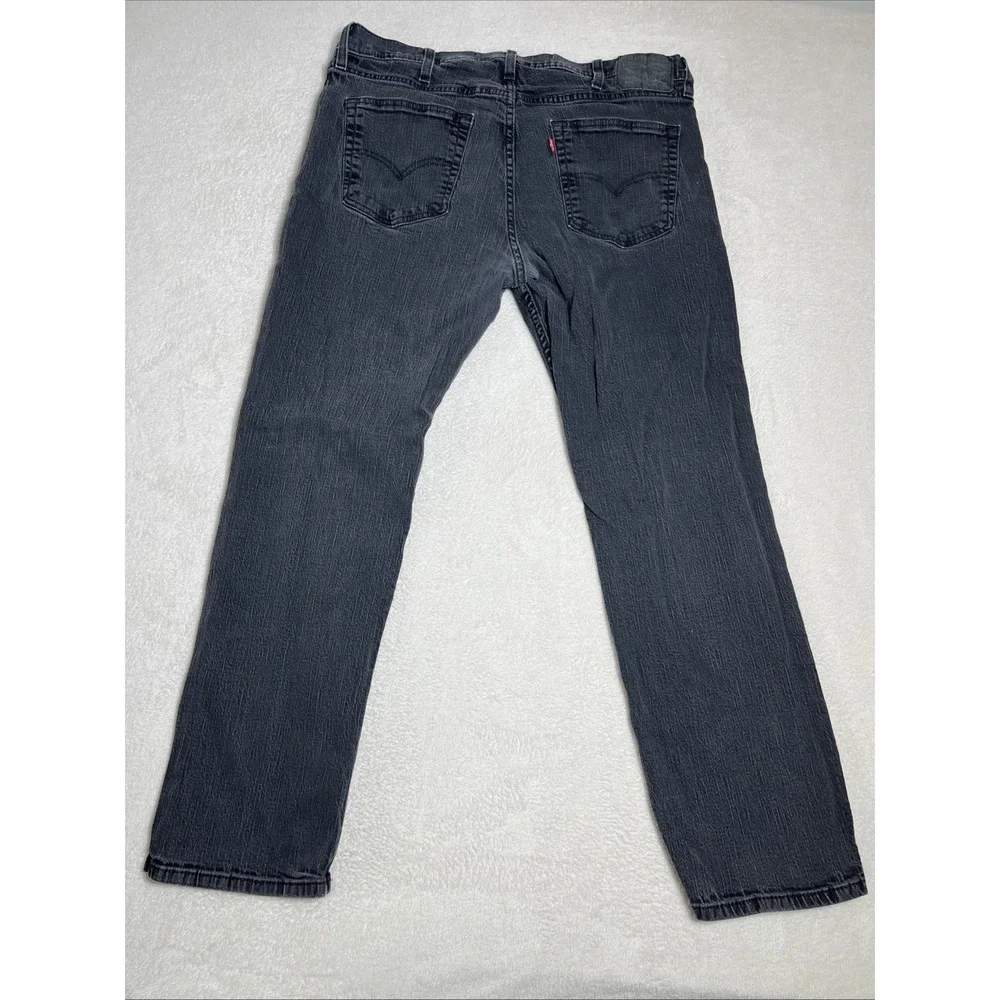 Levis 559 Jeans Mens 38x32 (38x31) Black Straight Leg Denim